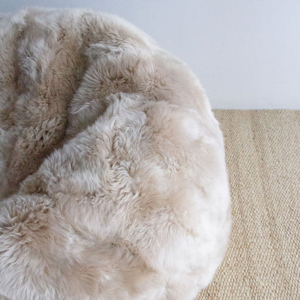 New Zealand Wool Sheepskin Beanbag - Nappa