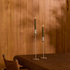 Kira Stainless Steel Candle Holder Set