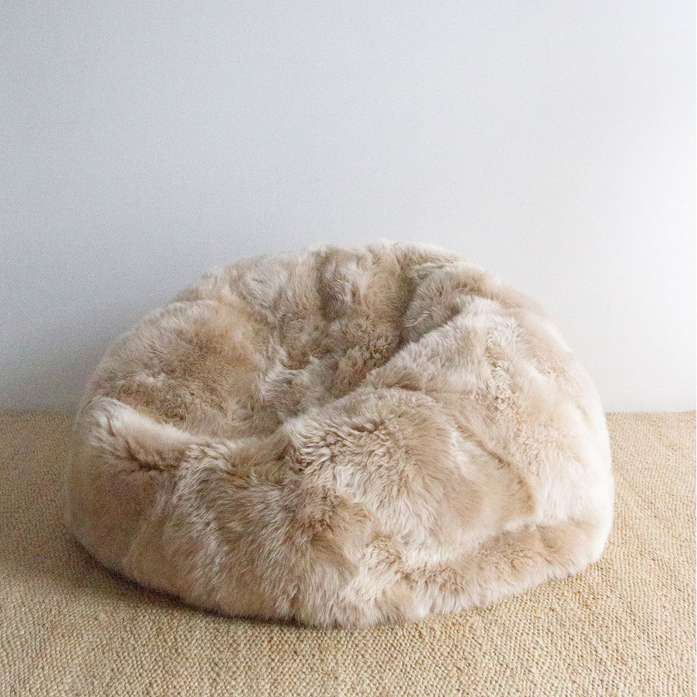 New Zealand Wool Sheepskin Beanbag - Nappa