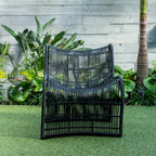 Wave Chair  (Straight Weave) - Black