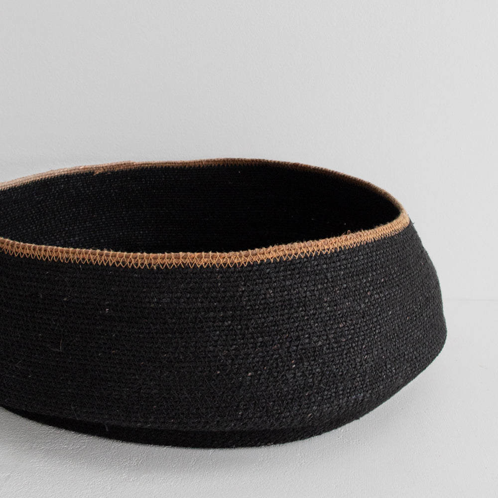 Sfera Basket, Large - Black/Tan