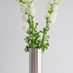 Kira Stainless Steel Vase - Brushed Stainless