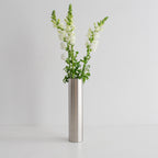 Kira Stainless Steel Vase - Brushed Stainless