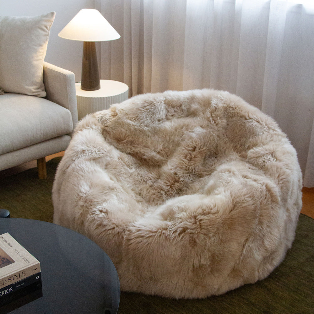 New Zealand Wool Sheepskin Beanbag - Nappa