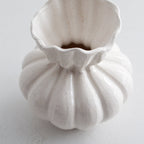 Clara Ceramic Vase - Ivory, small
