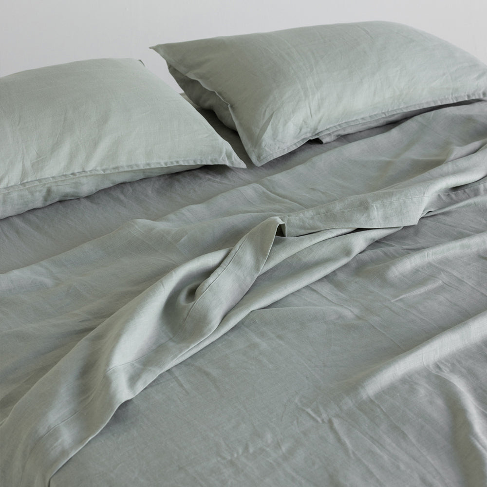 European Linen Flat Sheet - Laurel