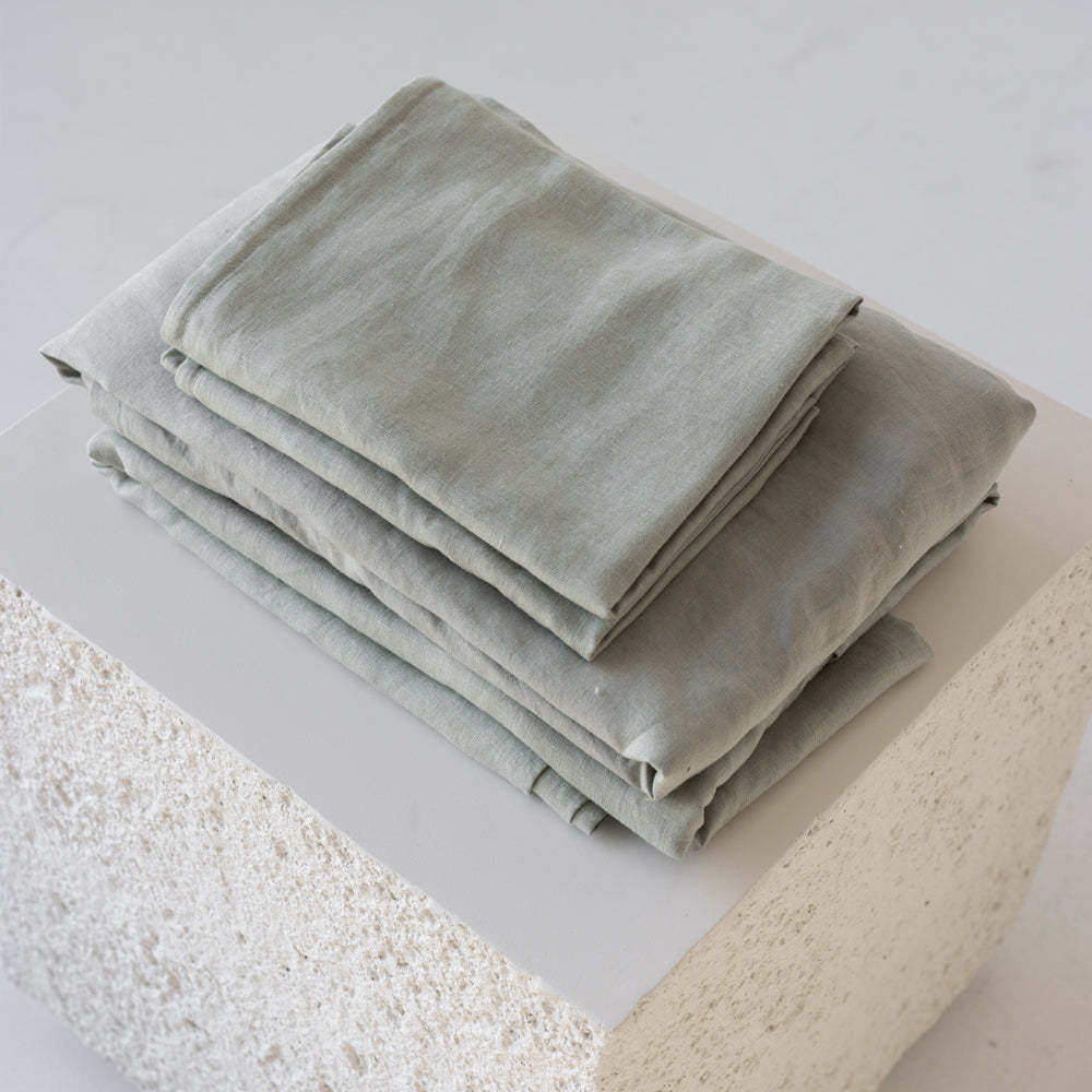 European Linen Flat Sheet - Laurel
