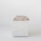 European Linen Flat Sheet - Natural Small Gingham