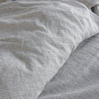 European Linen Duvet Cover - Pinstripe