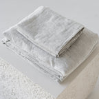 European Linen Fitted Sheet - Pinstripe