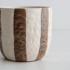 Rayas Ceramic Pot, Cocoa - small