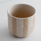 Rayas Ceramic Pot - Taupe, medium