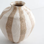 Rayas Ceramic Vase - Taupe