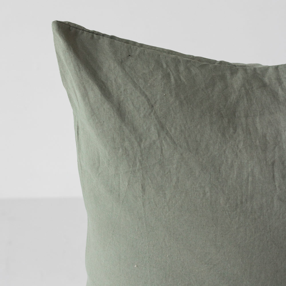 Linen Euro Pillowcase - Rosemary