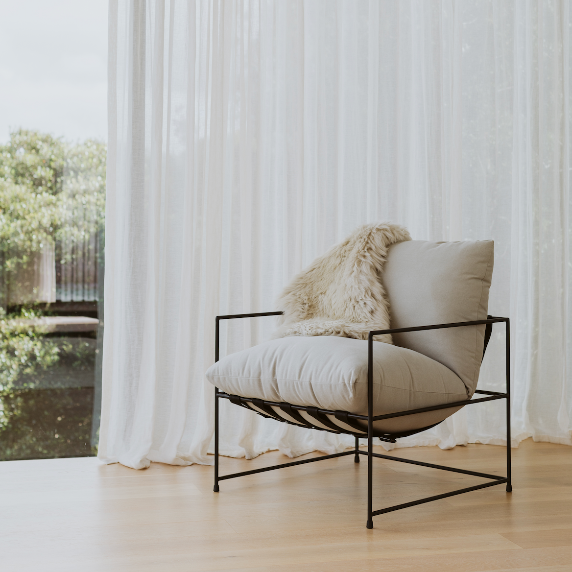 Kara Swing Chair - Sand