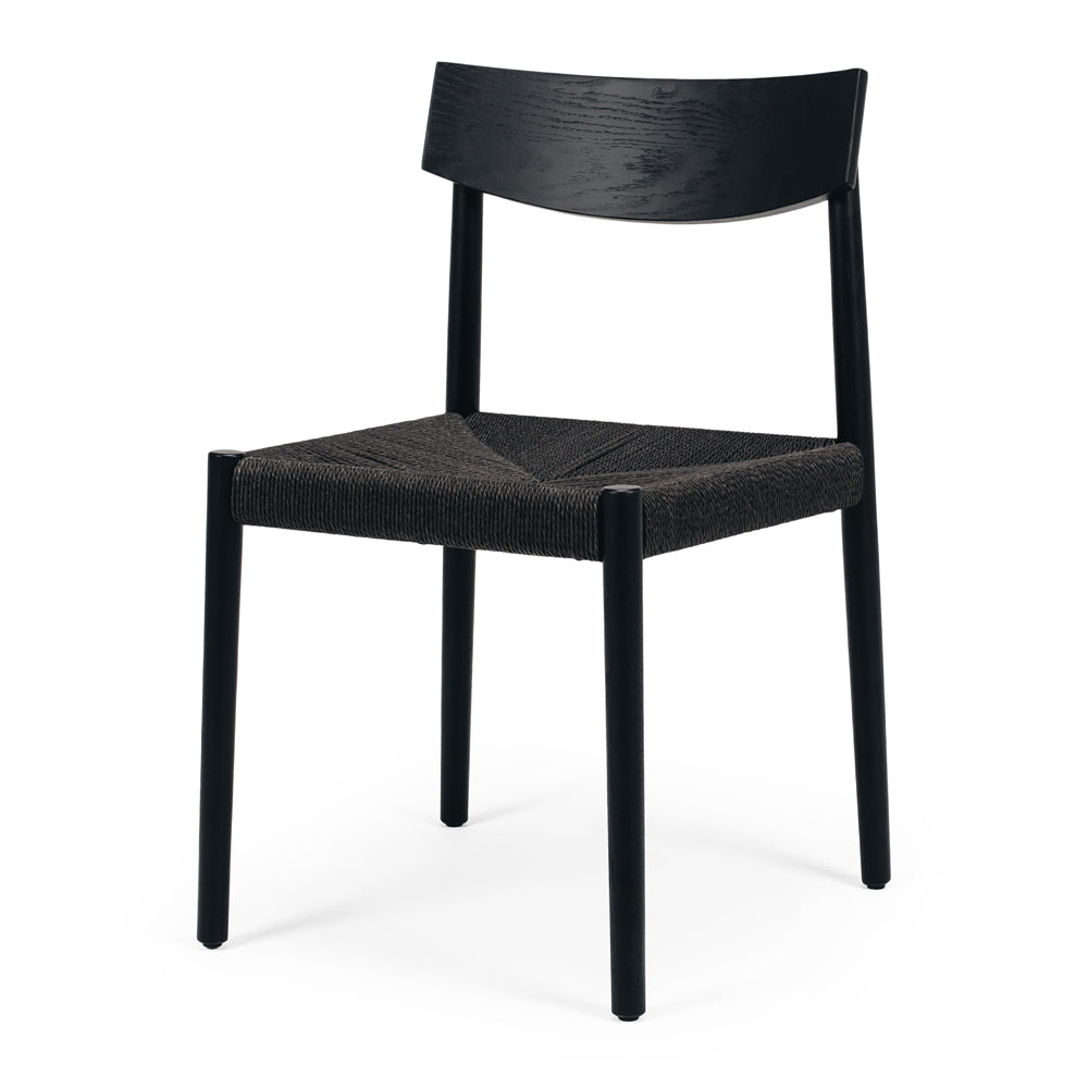 Isaac Cord Chair - Black (Ex Floor Stock)