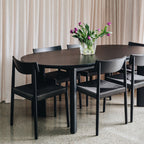 Isaac Cord Chair - Black (Ex Floor Stock)